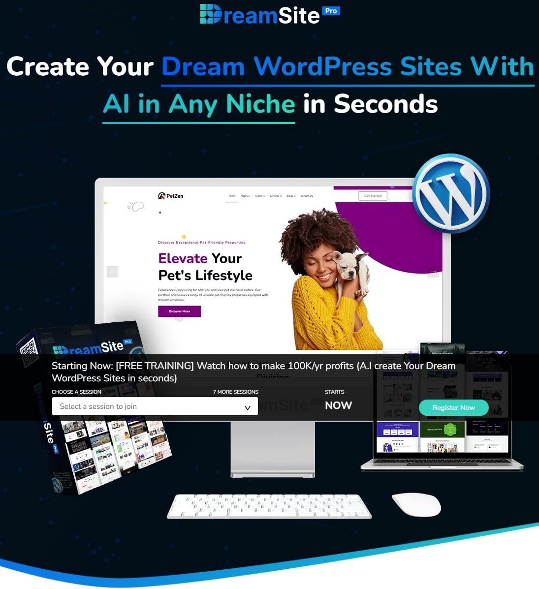DreamSitePro – Create Your Dream WordPress Sites With AI in Seconds Dream Site Pro